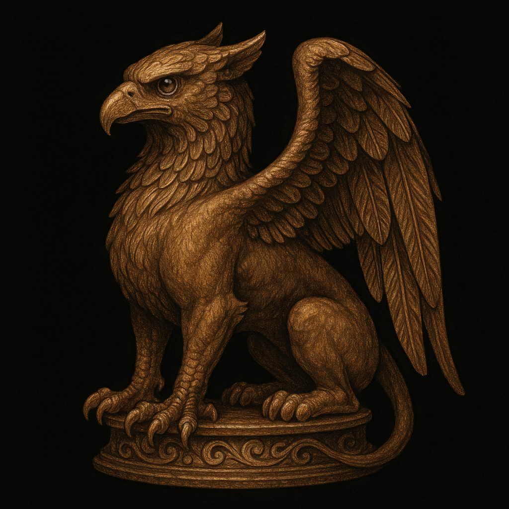 Bronze Griffon Figurine of Wondrous Power