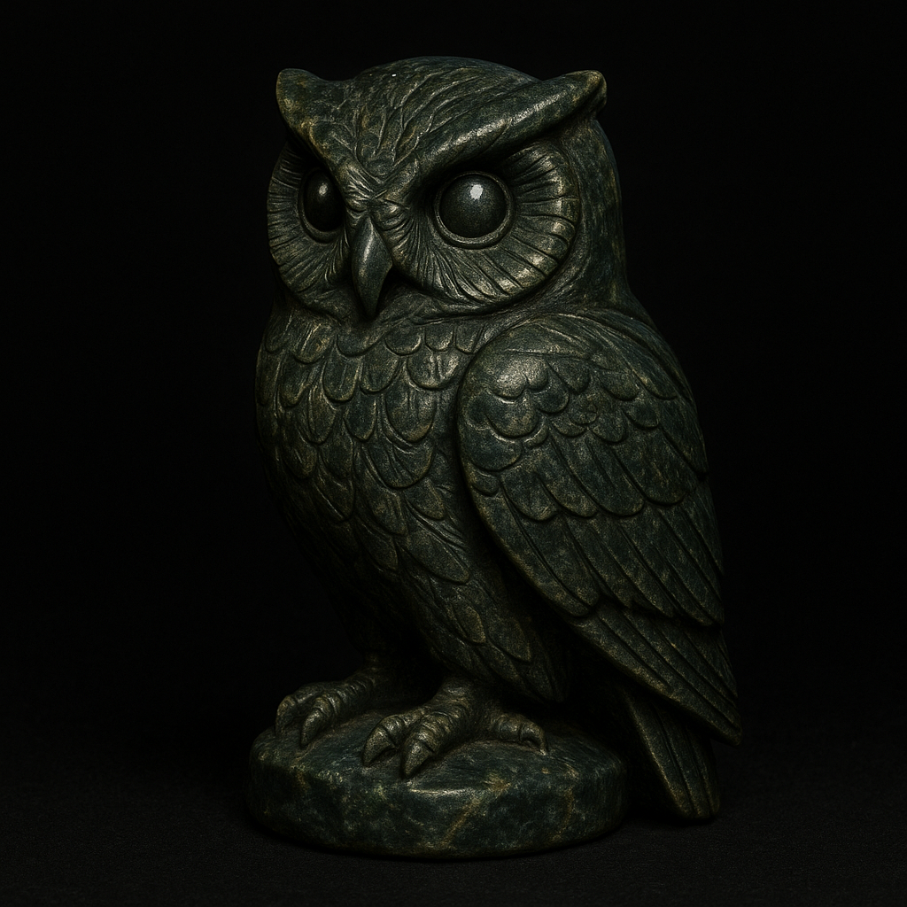 Serpentine Owl Figurine of Wondrous Power