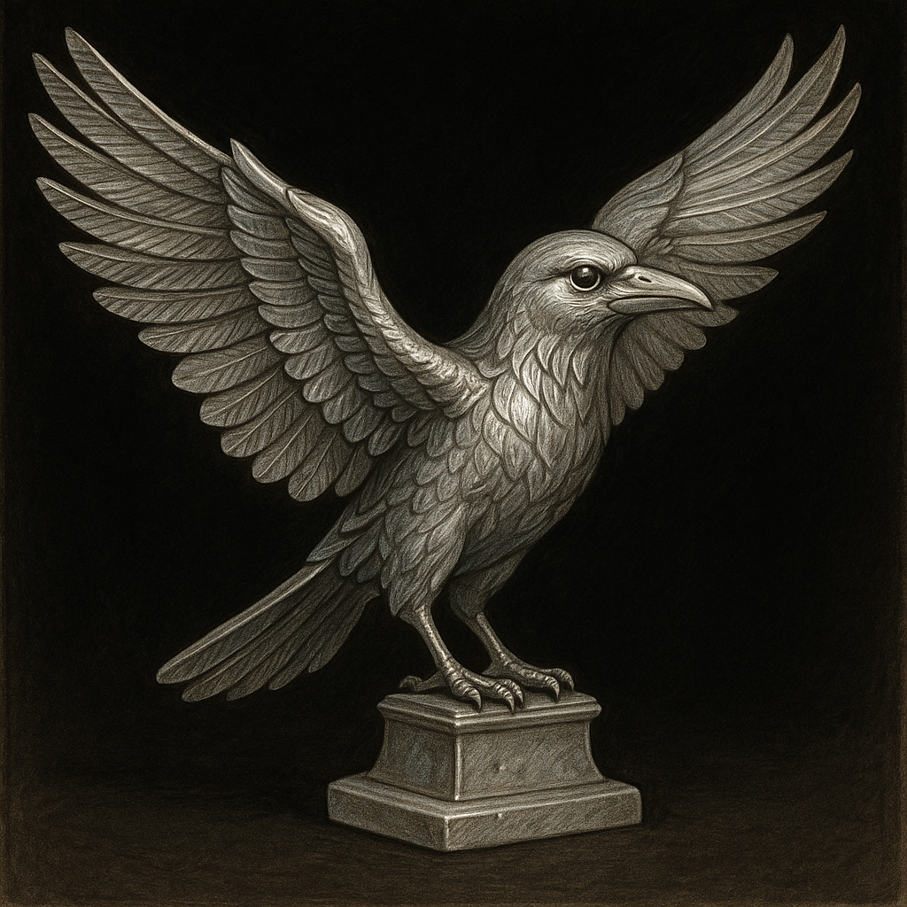 Silver Raven Figurine of Wondrous Power